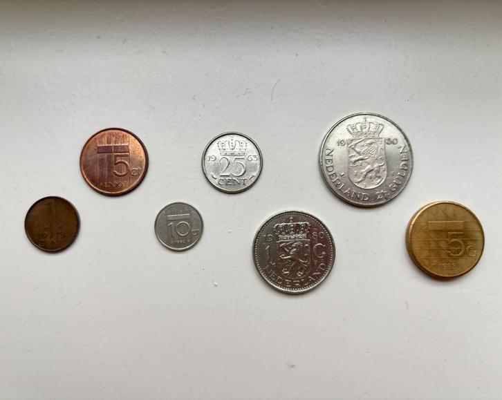 Muntenset Guldentijd [7-delig], Postzegels en Munten, Munten | Nederland, Setje, Overige waardes, Koningin Beatrix, Ophalen of Verzenden