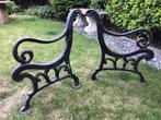 Gietijzeren tuinbank poten., Antiek en Kunst, Curiosa en Brocante, Ophalen