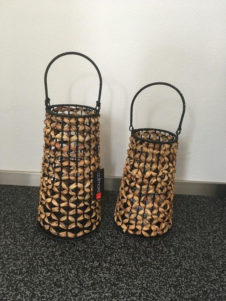Colmore Lantaarn water Hyacint set-2 Nieuw!, Huis en Inrichting, Woonaccessoires | Kandelaars en Kaarsen, Nieuw, Kandelaar, 25 tot 50 cm