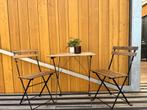 Houten tafel en stoelen IKEA Tärnö, Ophalen, Zo goed als nieuw