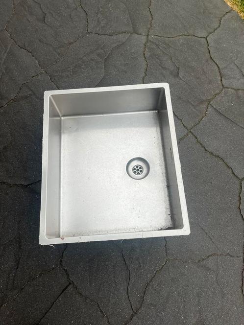 Wit composiet keukenbladen en gootsteenbak, Huis en Inrichting, Keuken | Keukenelementen, Zo goed als nieuw, 200 cm of meer, 50 tot 100 cm