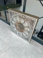 Vintage Wandklok met Tandwielen, Huis en Inrichting, Woonaccessoires | Klokken, Ophalen of Verzenden, Zo goed als nieuw, Analoog