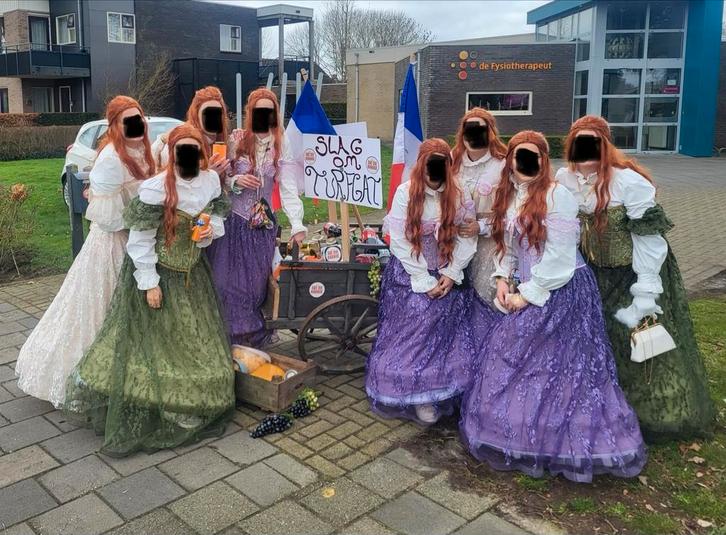 Loopgroep carnaval kostuums, Kleding | Dames, Carnavalskleding en Feestkleding, Gedragen, Kleding, Carnaval, Maat 38/40 (M), Ophalen of Verzenden