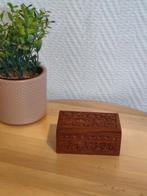 Houten Postzegel Doosje met Bewerking, Ophalen of Verzenden