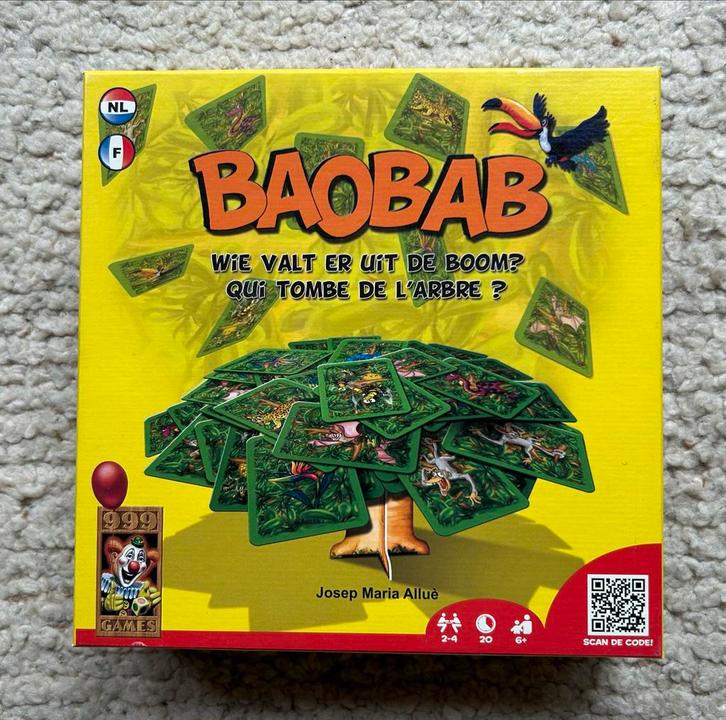 Baobab - Spannend behendigheidsspel, Hobby en Vrije tijd, Gezelschapsspellen | Bordspellen, Zo goed als nieuw, Ophalen of Verzenden