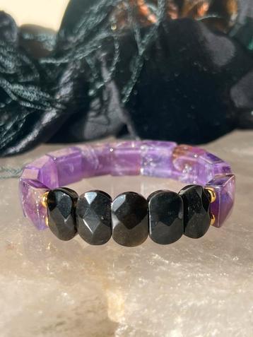 Amethist obsidiaan ametrien beschermt geluk intuïtie uniek beschikbaar voor biedingen