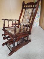 nostalgische schommelstoel, Huis en Inrichting, Stoelen, Ophalen, Bruin, Metaal, Zo goed als nieuw