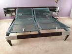 Auping bed Royal 380 Next 2 pers. 180cm x 210cm, Ophalen, Bruin, 210 cm, Tweepersoons
