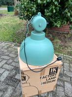 HK Living Factory Lamp Medium groen fabriekslamp, Huis en Inrichting, Lampen | Hanglampen, Minder dan 50 cm, Industrieel, Ophalen of Verzenden