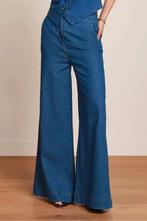 King Louie maat 38 wijde pijp  jeans denim broek, Kleding | Dames, Maat 38/40 (M), Blauw, Nieuw, Ophalen of Verzenden
