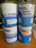 Sigma latex verf rood en blauw, Doe-het-zelf en Verbouw, Verf, Beits en Lak, Ophalen of Verzenden, Zo goed als nieuw