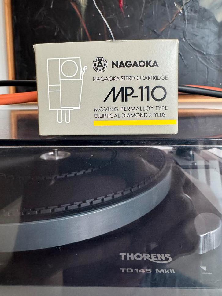 Thorens TD145 Mk2 + Nagaoka MP-110 element, Audio, Tv en Foto, Platenspelers, Gebruikt, Platenspeler, Thorens, Ophalen