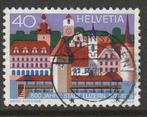 Zwitserland 1978 1117 Luzern 800 jaar, Gest, Postzegels en Munten, Postzegels | Europa | Zwitserland, Ophalen of Verzenden, Gestempeld