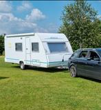 Lichtgewicht ruime 5 persoons caravan met stapelbed te huur!, Caravans en Kamperen, Verhuur