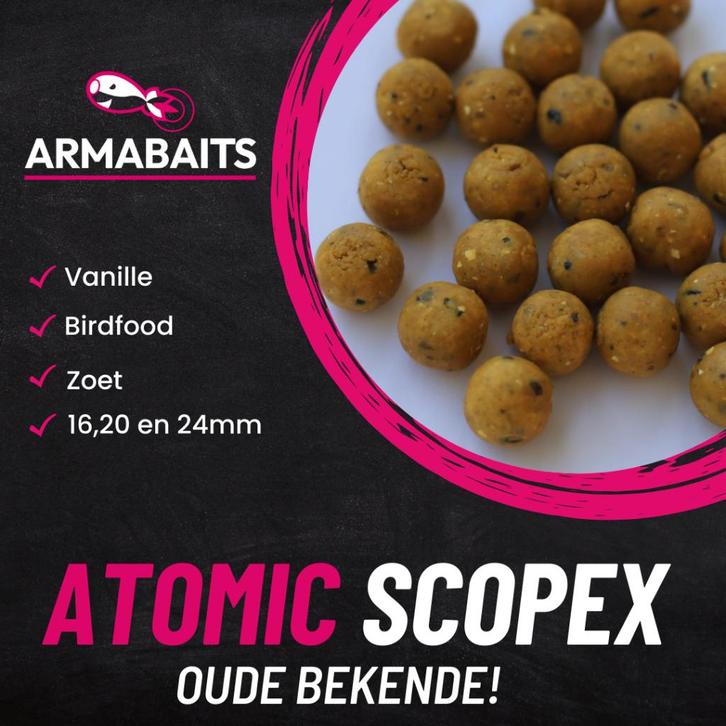 Atomic Scopex 2kg, Watersport en Boten, Hengelsport | Karpervissen, Nieuw, Overige typen, Ophalen of Verzenden
