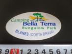 sticker blanes costa brava camping bella terra bungalow park, Ophalen, Zo goed als nieuw, Bedrijf of Vereniging