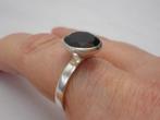 Zilveren ring met rode steen maat 16.75 nr.1257, Sieraden, Tassen en Uiterlijk, Ringen, Verzenden, Dame, Zilver, Zilver