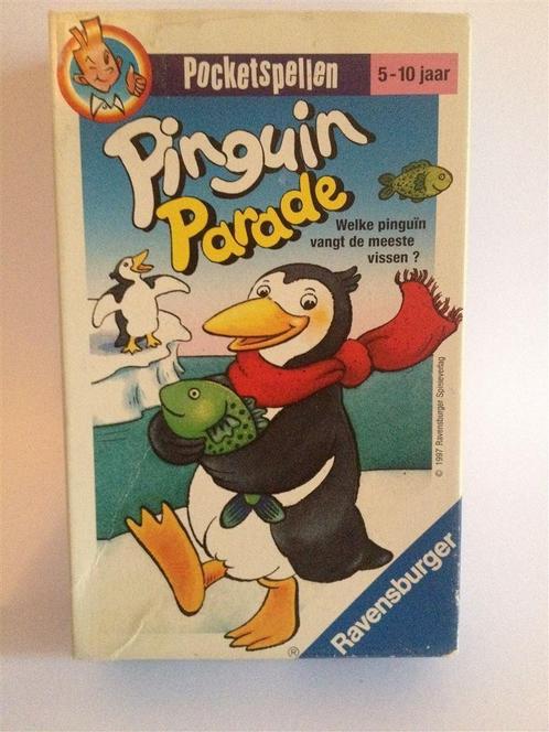 Ravensburger Pocketspel Pinguin Parade, Hobby en Vrije tijd, Gezelschapsspellen | Bordspellen, Zo goed als nieuw, Ophalen of Verzenden