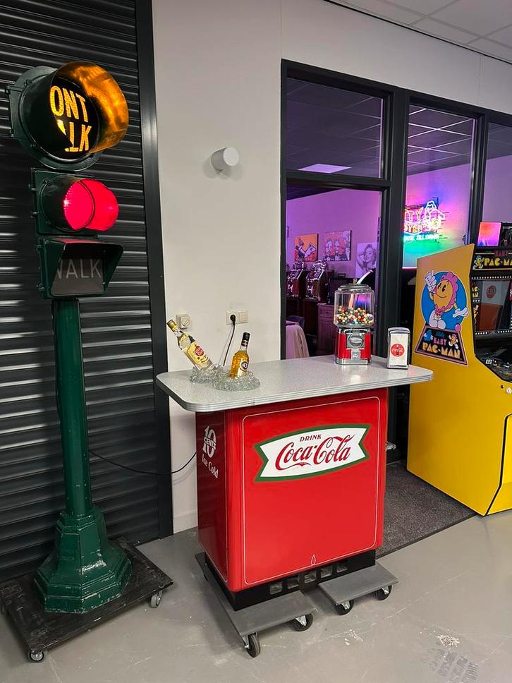 Coca Cola Fishtail Koeling Bar Statafel Balie jaren 50, Verzamelen, Automaten | Overige, Zo goed als nieuw, Ophalen