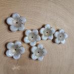 Witte Bloemen Glaskralen, Verzenden, Nieuw, Kraal