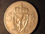 Noorwegen 5 kroner 1968, Postzegels en Munten, Ophalen of Verzenden, Overige landen