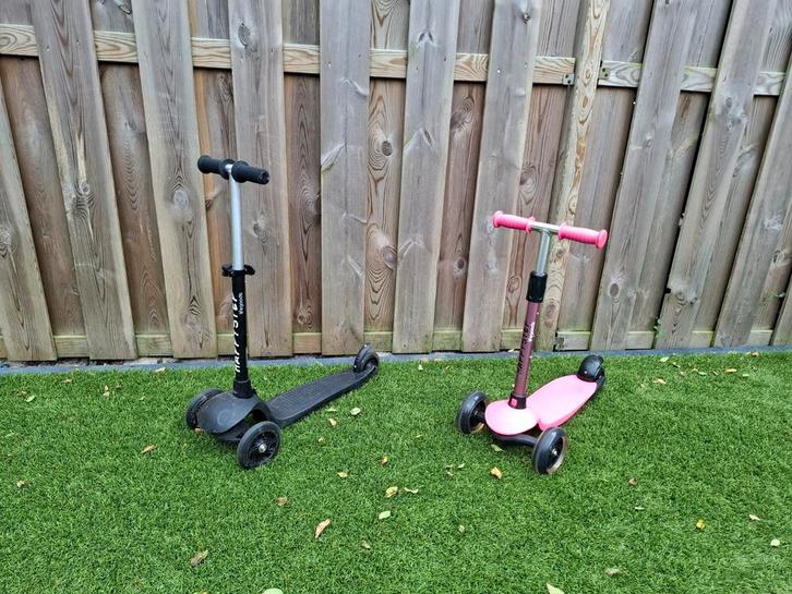 Step met 3 wielen roze en zwart, Fietsen en Brommers, Steps, Zo goed als nieuw, Gewone step, Ophalen
