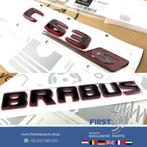 W205 W206 C63s BRABUS ROCKET LOGO’S ZWART / ROOD ACHTERKLEP, Nieuw, Ophalen of Verzenden, Achter, Mercedes-Benz