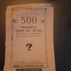 Raadsels voor de jeugd 1920, Antiek en Kunst, Ophalen of Verzenden