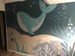 Foto behang, onder water wereld zeedieren blauw, Ophalen, Blauw