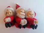 3 vintage knijp kerstmannetjes, Diversen, Ophalen of Verzenden