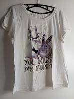 Tshirt konijntjes koppel | primark | maat m, Kleding | Dames, Pyjama's, Primark, Ophalen of Verzenden, Gedragen, Maat 38/40 (M)