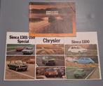 4x Chrysler Simca folders 1100 / 1301 1307 1308, Ophalen of Verzenden, Zo goed als nieuw, Overige merken