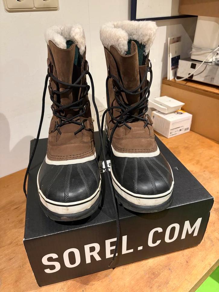 Sorel Caribou Winterlaarzen Maat 44.5, Kleding | Heren, Schoenen, Zo goed als nieuw, Boots, Zwart, Ophalen of Verzenden