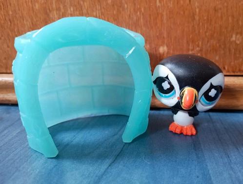 Lps shiny papegaaiduiker met iglo #654, Verzamelen, Poppetjes en Figuurtjes, Zo goed als nieuw, Ophalen of Verzenden