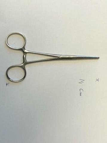 rechte arterieklem aesculap 14 cm beschikbaar voor biedingen