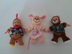 Vintage Knuffelpoppen Set - Kip, Konijn, Beer, Ophalen of Verzenden, Gebruikt, Overige typen