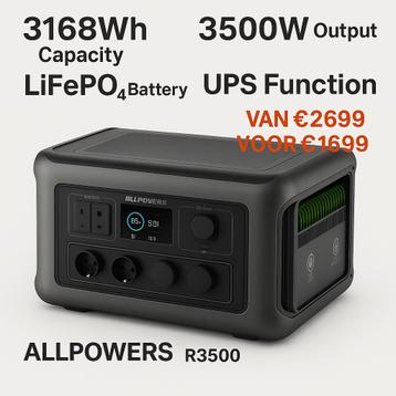 ALLPOWERS R3500 solar generator met 2 jaar garantie!! beschikbaar voor biedingen