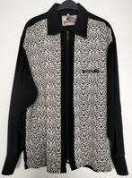 Shirt Polyester Viscose Chippendale maat L, Ophalen of Verzenden, Zo goed als nieuw, Maat 52/54 (L), Zwart