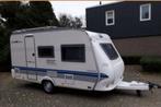 Hobby 400 SF De Luxe Easy, Caravans en Kamperen, Vast bed, Hobby, Hordeur, Treinzit