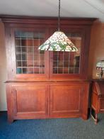 Vintage glas in lood boekenkast moet weg, Gebruikt, Glas, 25 tot 50 cm, 50 tot 100 cm