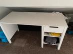 Wit Bureau met Ladeblok, Ophalen of Verzenden, Gebruikt, Bureau