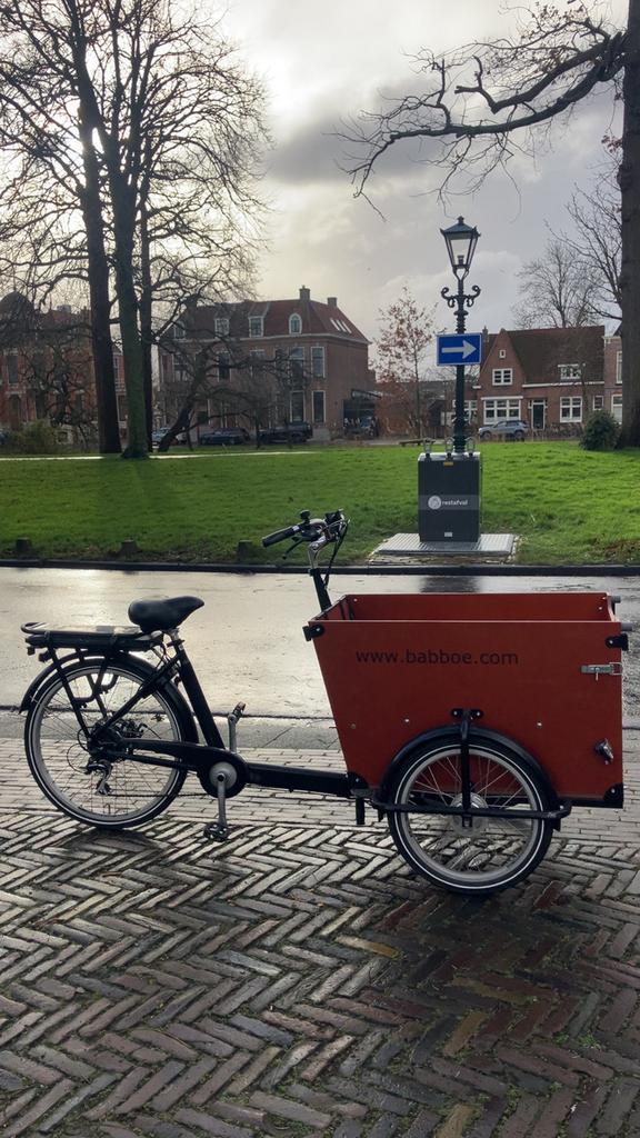 Babboe Dog-E Elektrische Bakfiets, Fietsen en Brommers, Fietsen | Bakfietsen, Zo goed als nieuw, Overige merken, Goederen, Elektrisch