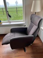Ligstoel prominent bruin stof/leer, Ophalen, Gebruikt, Bruin, Eén
