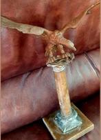 Vintage Bronzen Adelaar op marmeren Sokkel, Antiek en Kunst, Ophalen of Verzenden