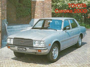 Brochure Toyota CORONA 2000, 1977 (NL). beschikbaar voor biedingen
