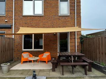 Schaduwdoek 4x5m (incl ophangsysteem) beschikbaar voor biedingen