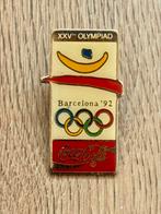 Coca Cola Vintage Pin Barcelona 92, Ophalen of Verzenden, Zo goed als nieuw, Sport, Speldje of Pin