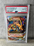 2016 Pokemon XY M Charizard EX Evolutions PSA 10, Ophalen of Verzenden, Zo goed als nieuw, Losse kaart, Foil
