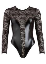 Cotelli Collection Body Wetlook en Design Kant maat S (530), Cotelli Collection, Ophalen of Verzenden, Zwart, Body of Korset