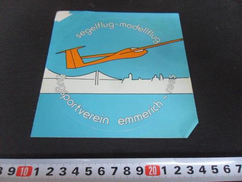 sticker segelflug - modellflug flugsportverein Emmerich Rees, Verzamelen, Stickers, Zo goed als nieuw, Bedrijf of Vereniging, Ophalen